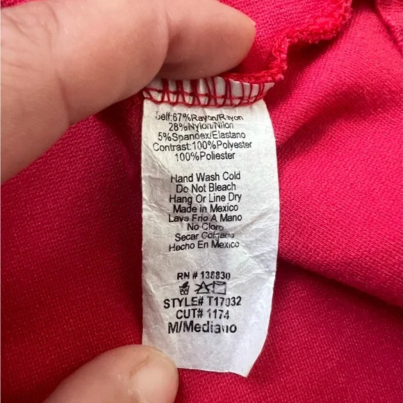 Mikey & Joey Peplum Salmon Tank MD - Picture 5 of 5